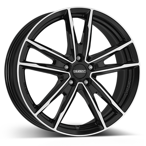 Dezent KF dark 7,5×17 5×112 ET30 Leštěná čelní plocha / Černý lak